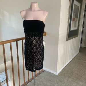 New with tag nude and black lace.